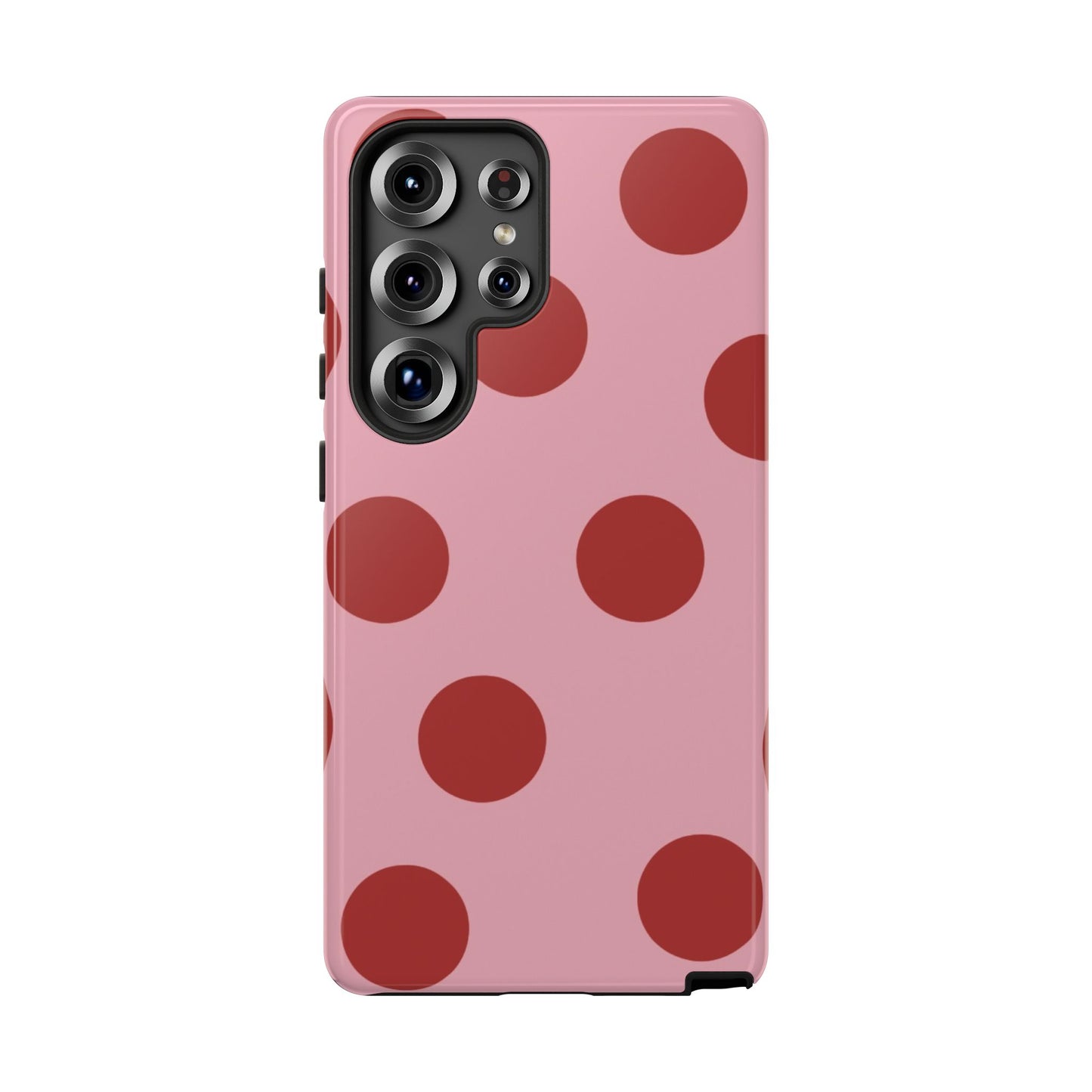 Pink & Red Polka Dot Tough Phone Case