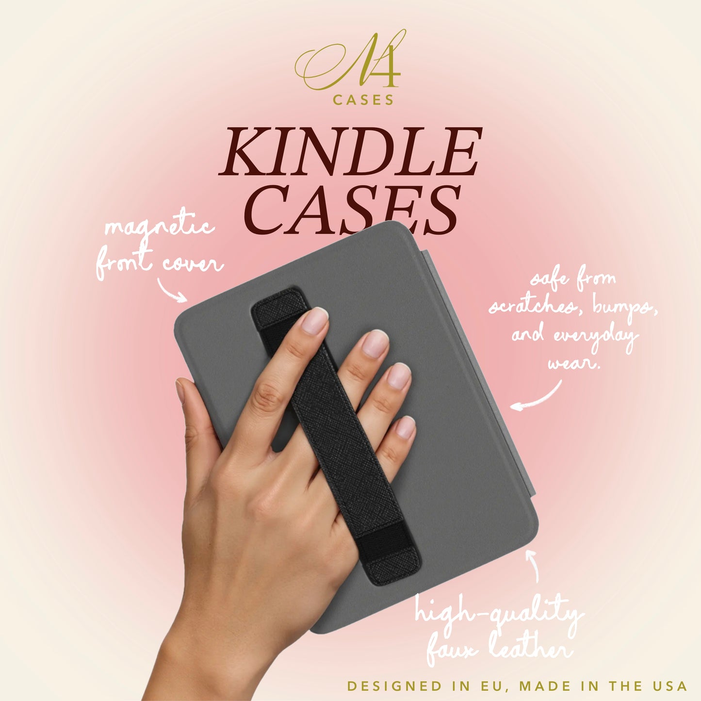 Cowhide Print Kindle Case — Brown Western E-Reader Cover