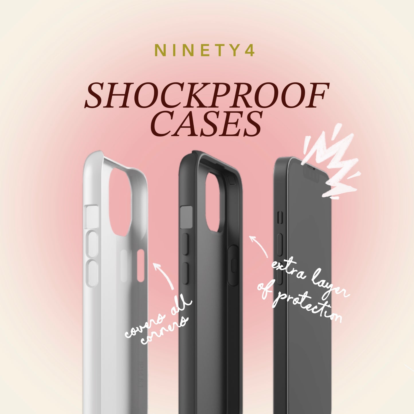 Blue & Pink Polka Dot Tough Phone Case