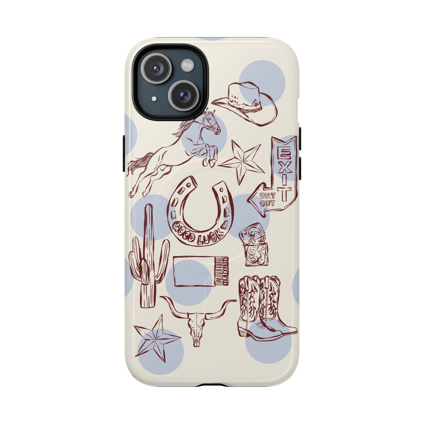 Western Cowboy Phone Case — Tough Magnetic Protective Case