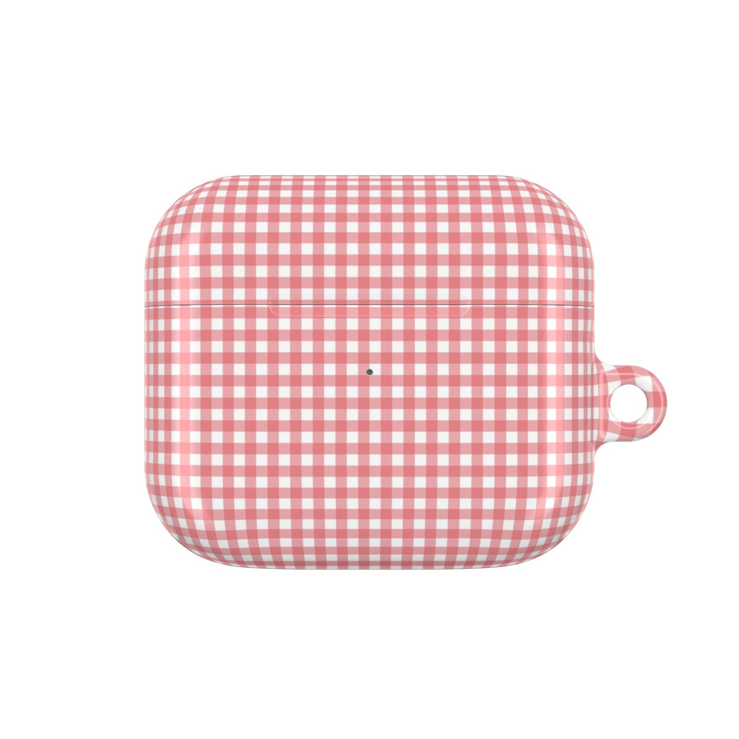 Gingham Pink AirPod Case — Cute Checkered Protective Cover