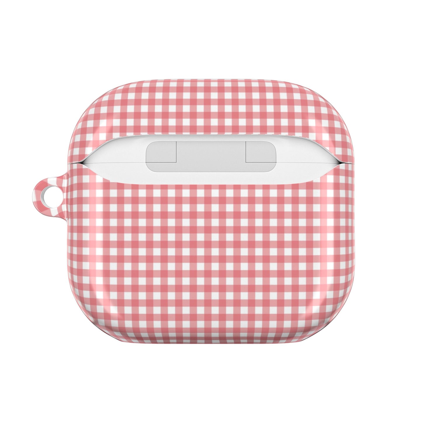 Gingham Pink AirPod Case — Cute Checkered Protective Cover