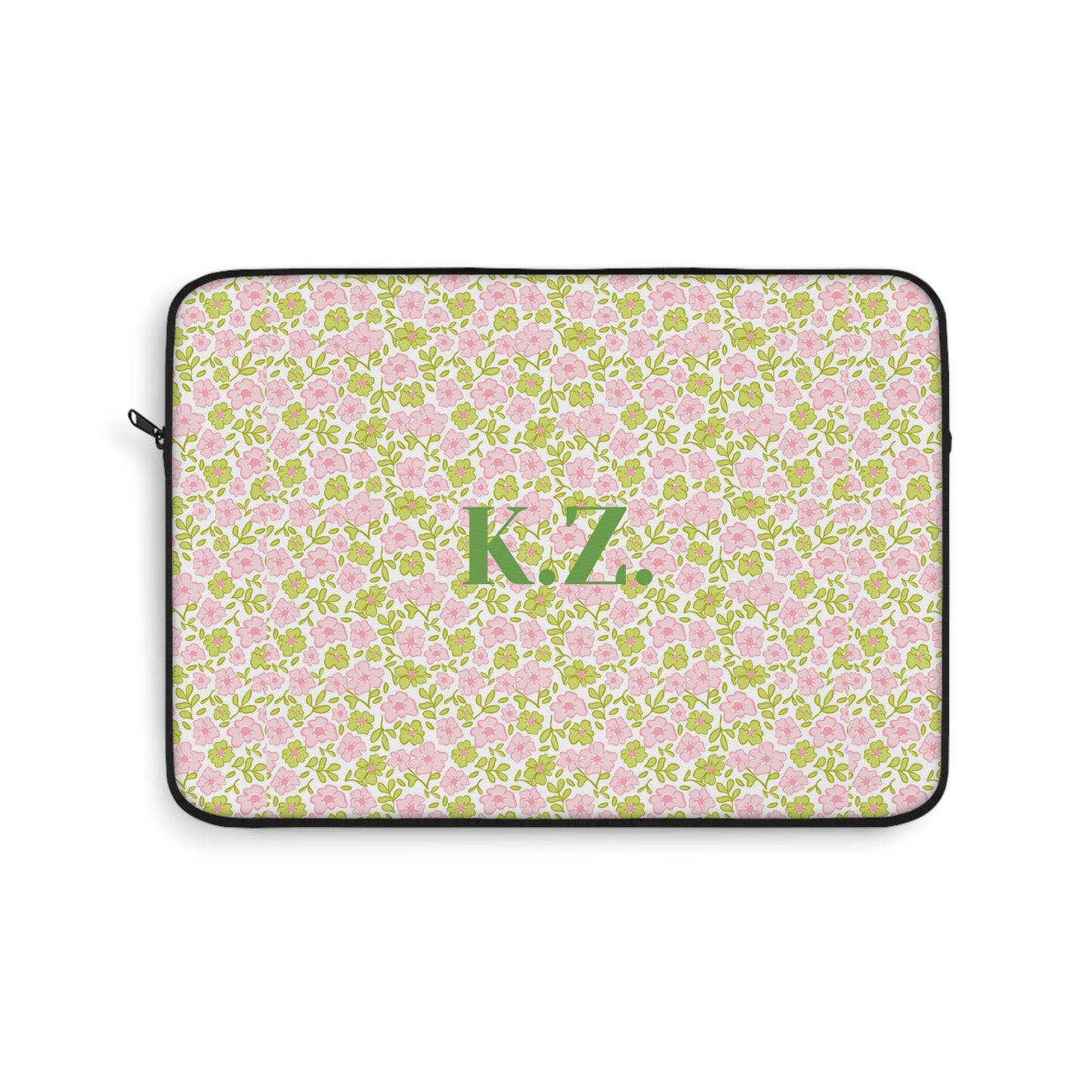 Personalized Floral Laptop Sleeve