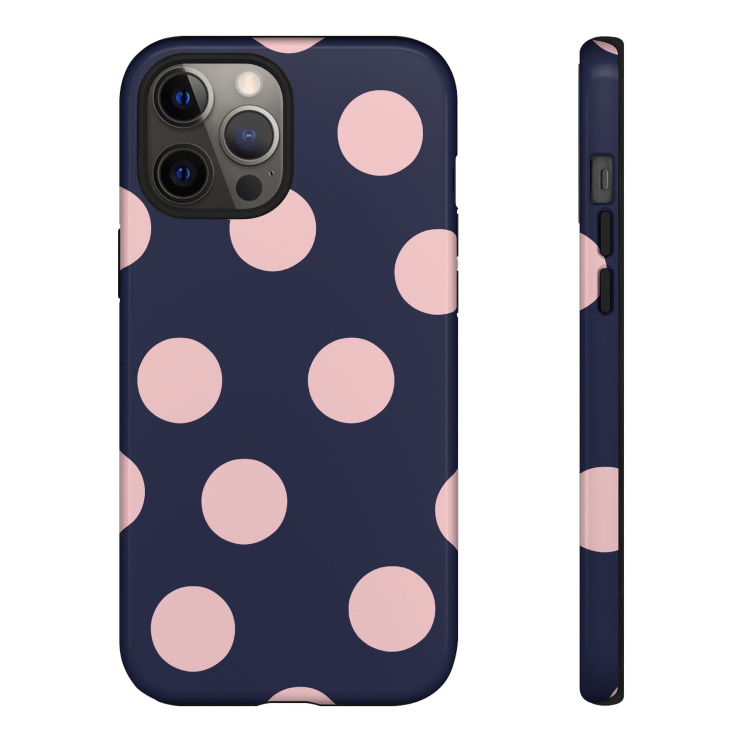 Blue & Pink Polka Dot Tough Phone Case