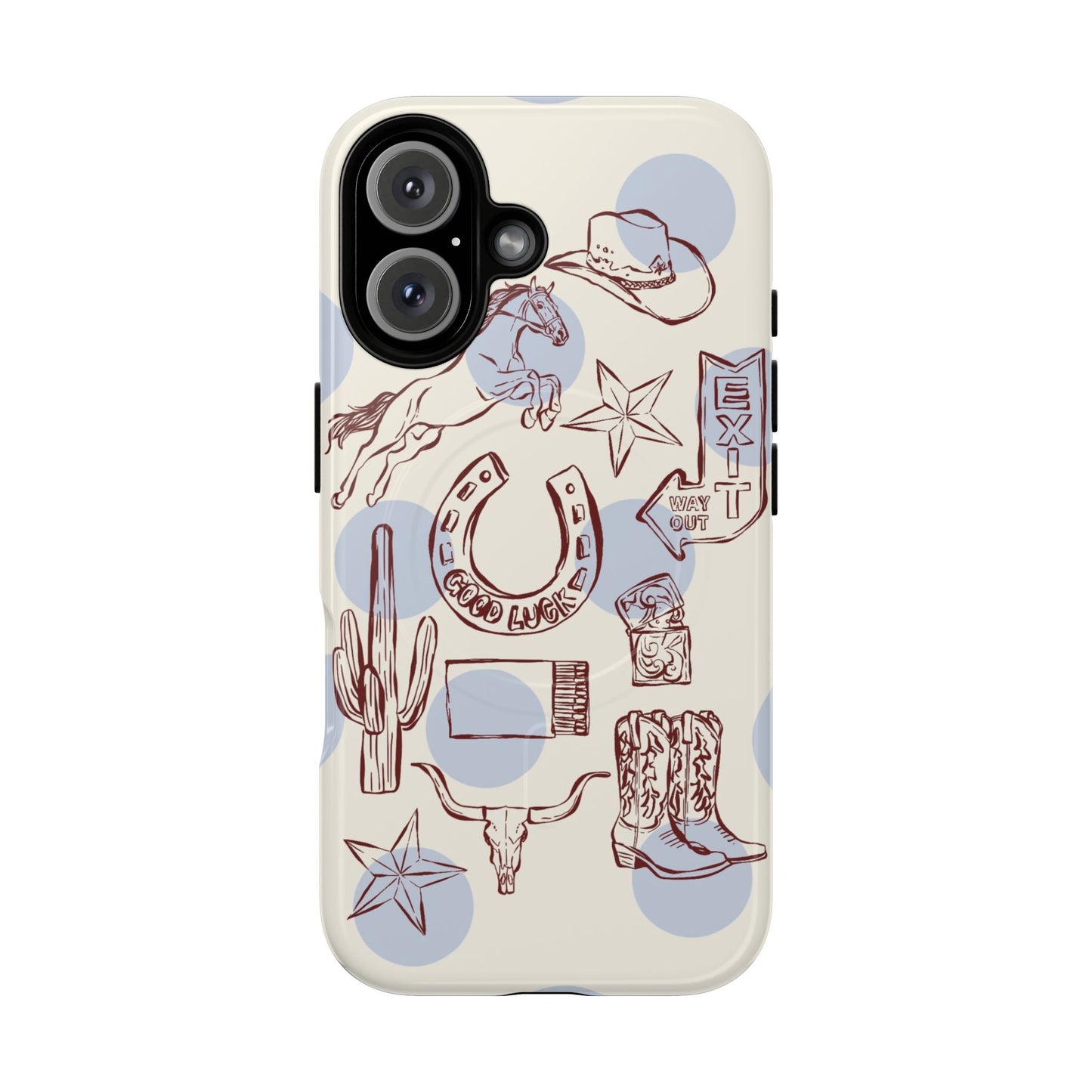 Western Cowboy Phone Case — Tough Magnetic Protective Case