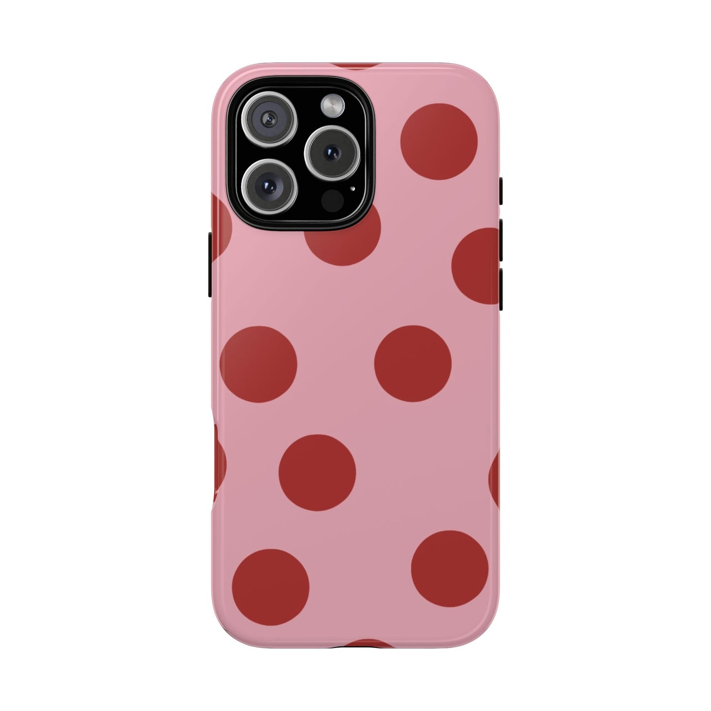 Red & Pink Polka Dot Tough Phone Case