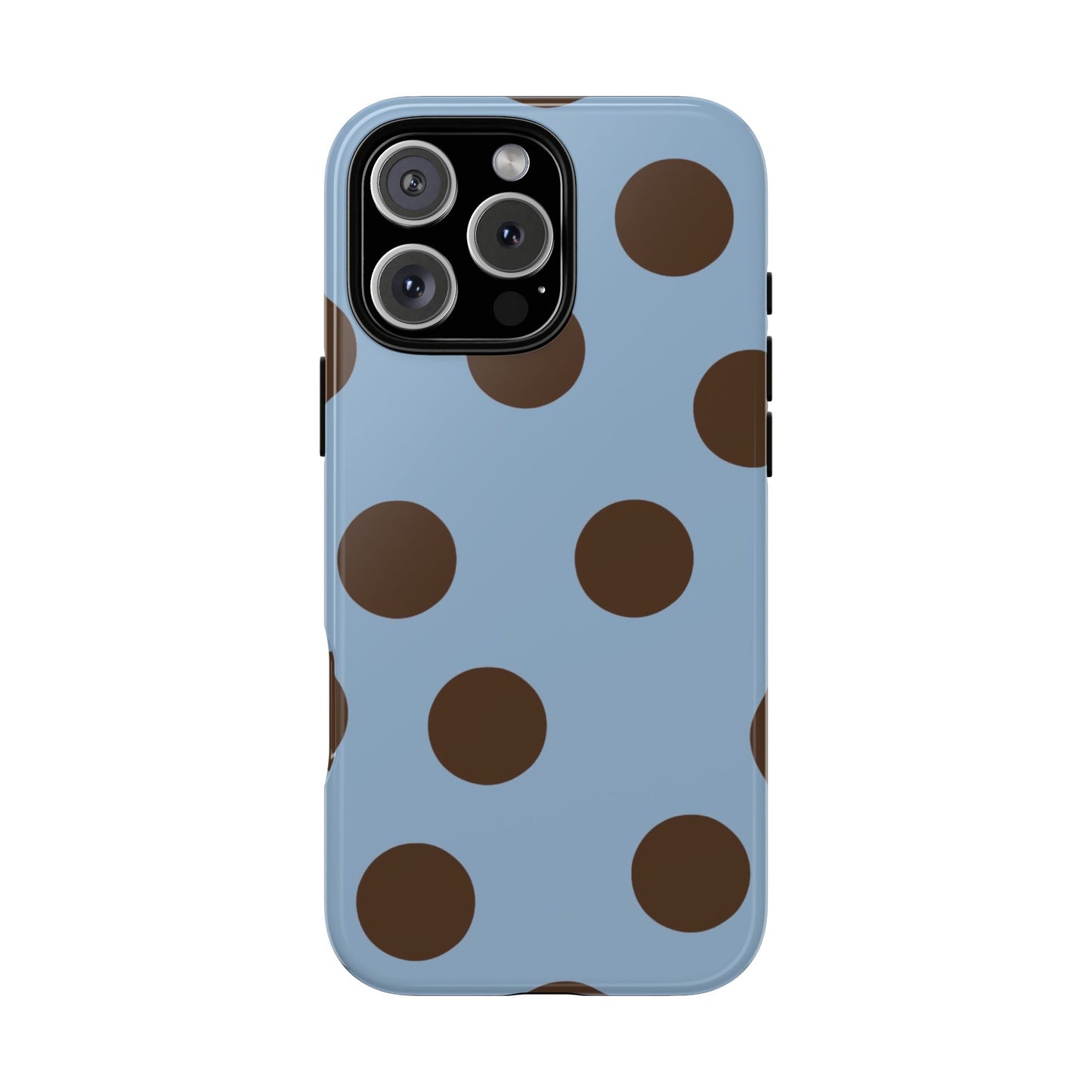 Blue & Brown Polka Dot Tough Phone Case