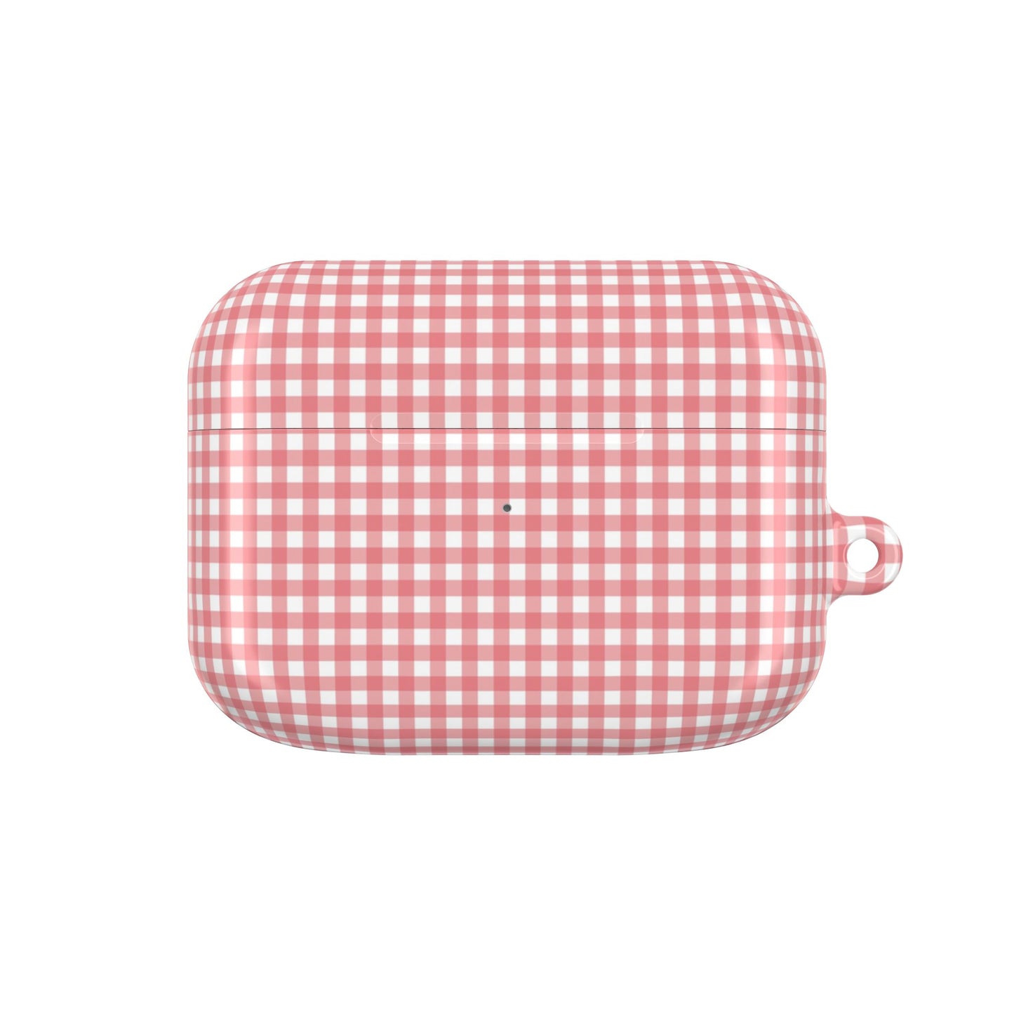 Gingham Pink AirPod Case — Cute Checkered Protective Cover