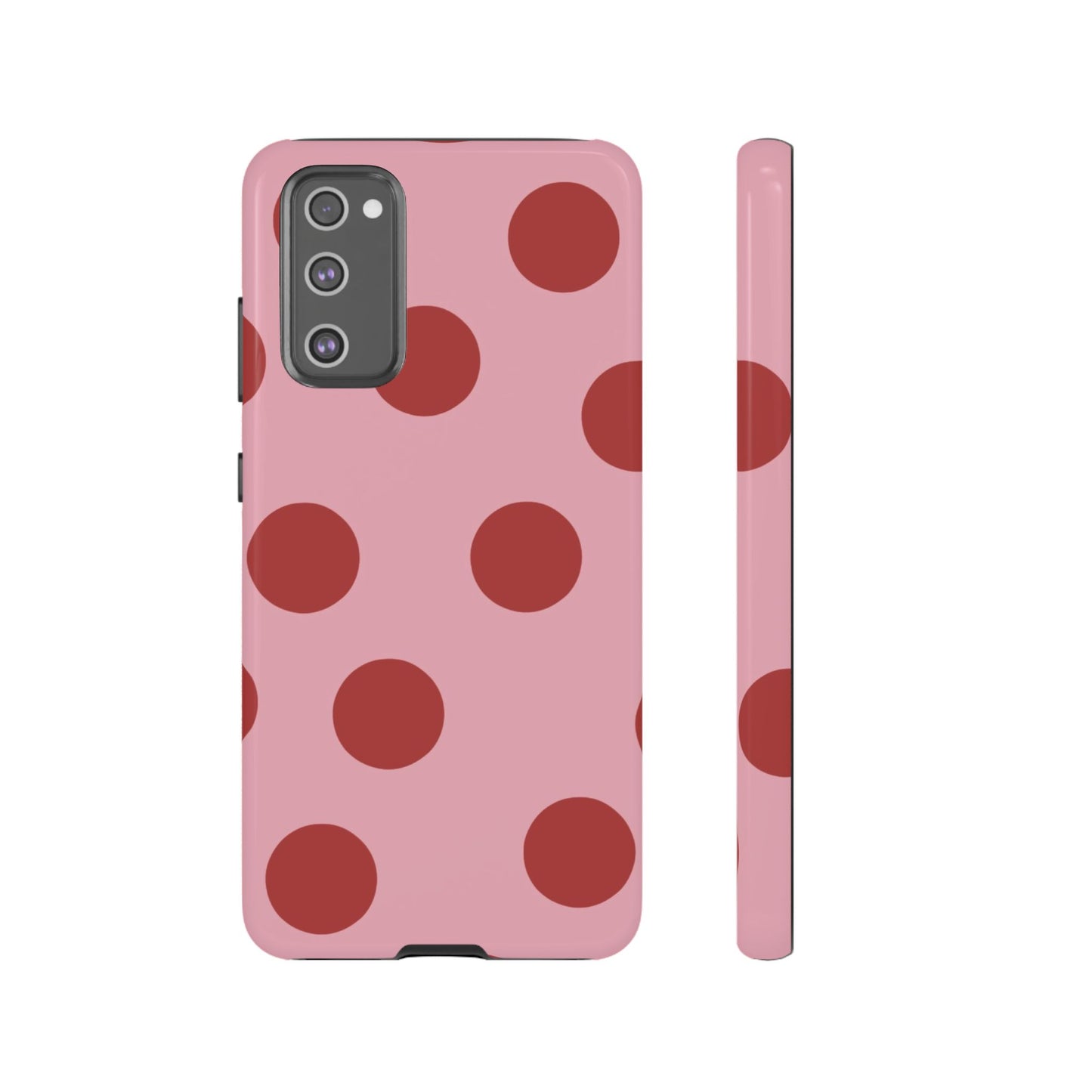 Pink & Red Polka Dot Tough Phone Case