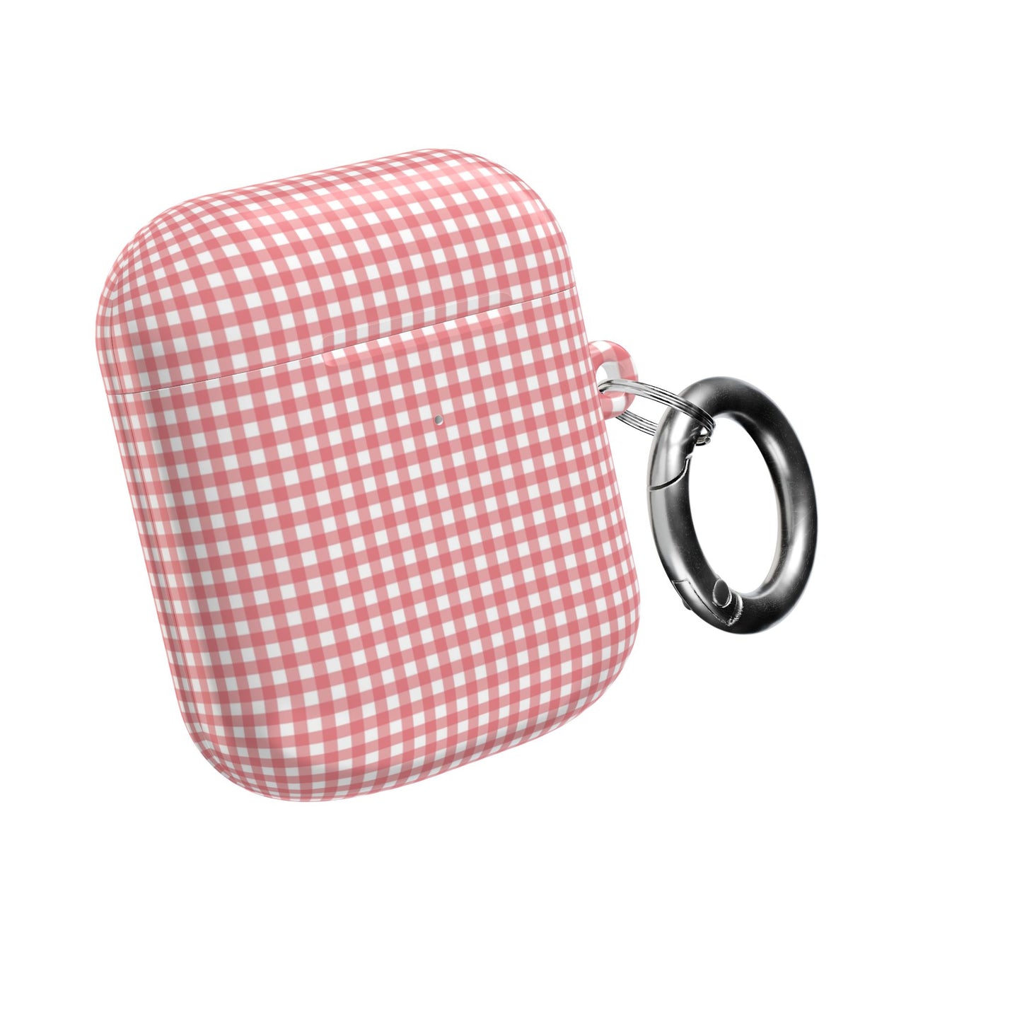 Gingham Pink AirPod Case — Cute Checkered Protective Cover