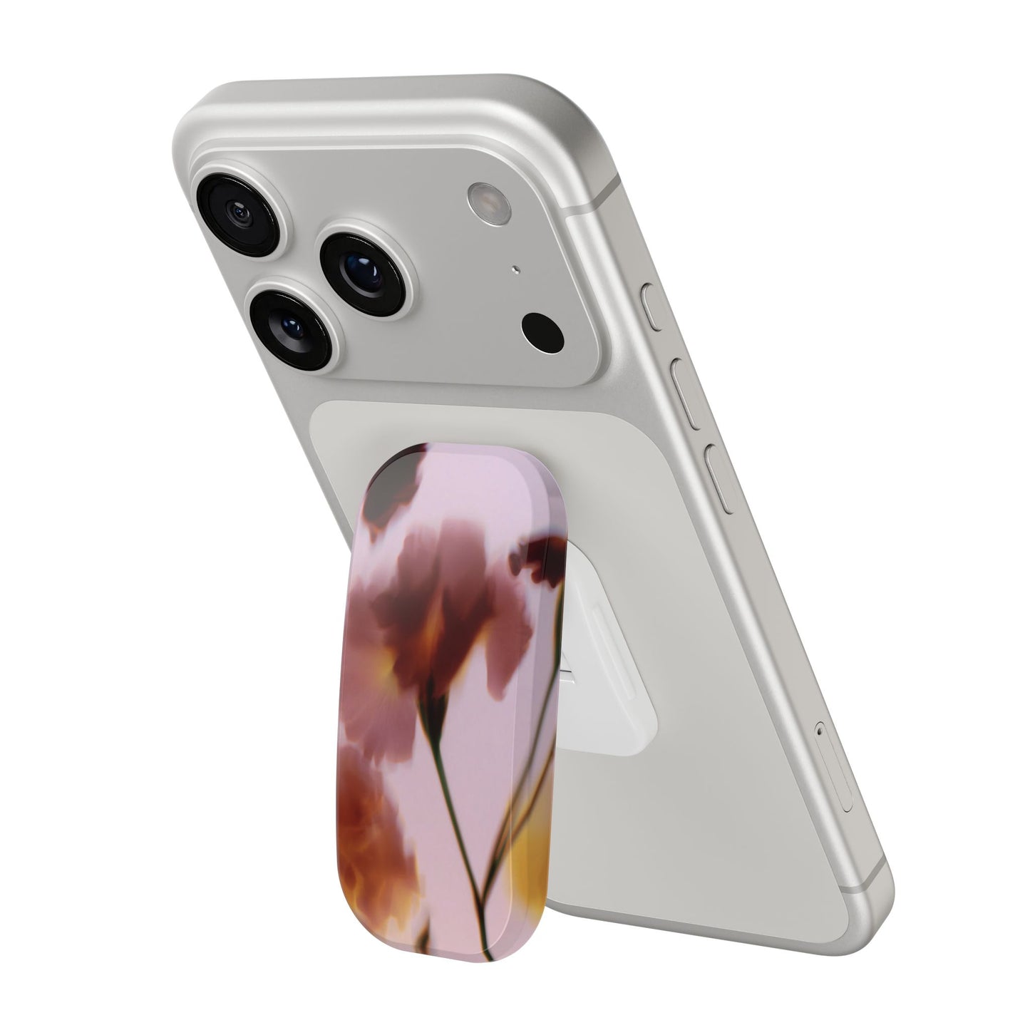 Floral Clickit Phone & Kindle Stand — Pink Blush Flower Phone Grip & Kickstand