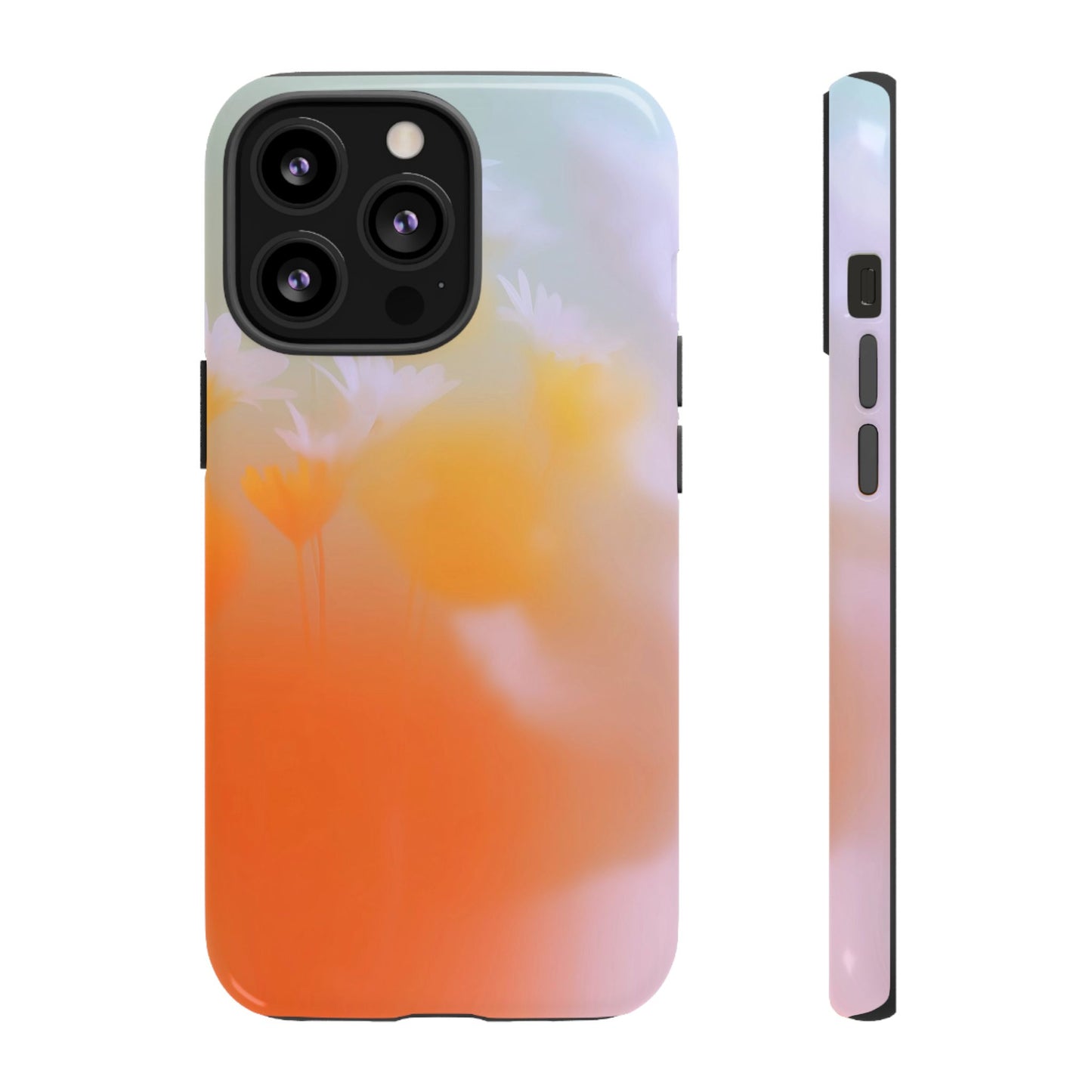 Grainy Blur Flower Phone Case