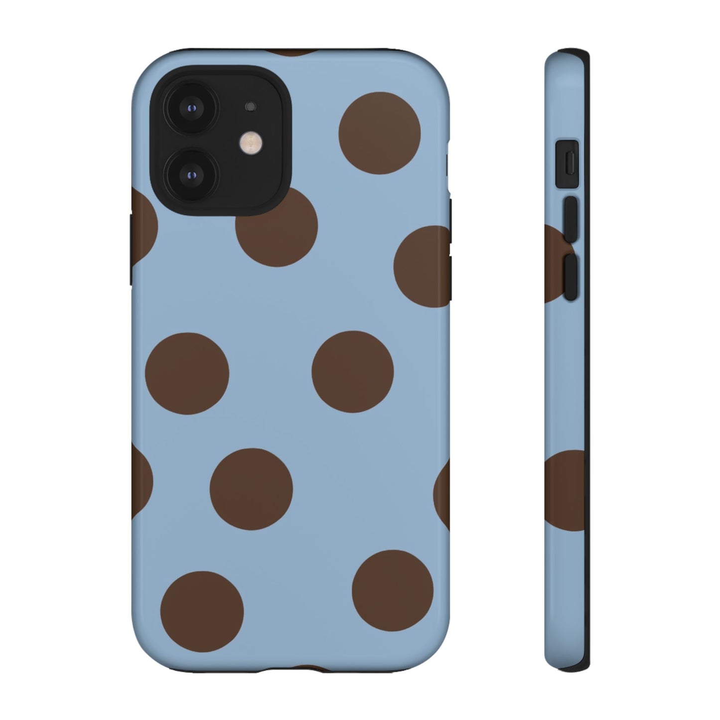 Blue & Brown Polka Dot Tough Phone Case