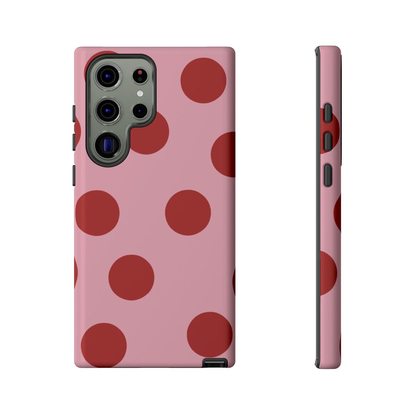 Pink & Red Polka Dot Tough Phone Case