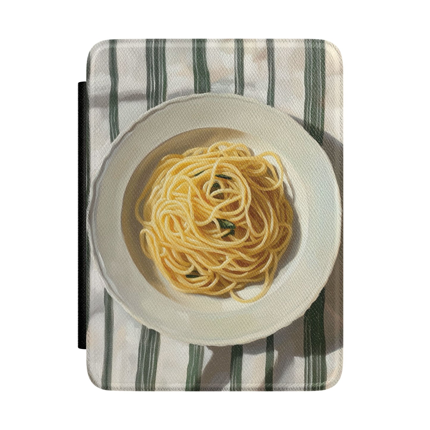 Kindle Case - Spaghetti Bowl Illustration Protective Cover for Food Lovers