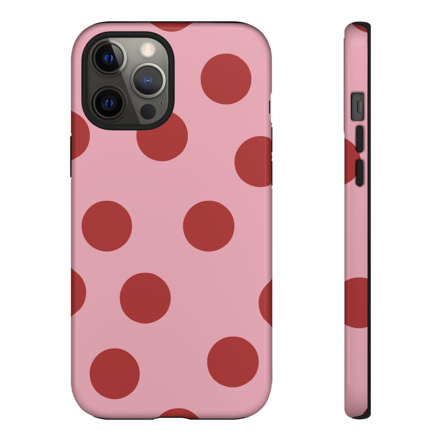 Red & Pink Polka Dot Tough Phone Case