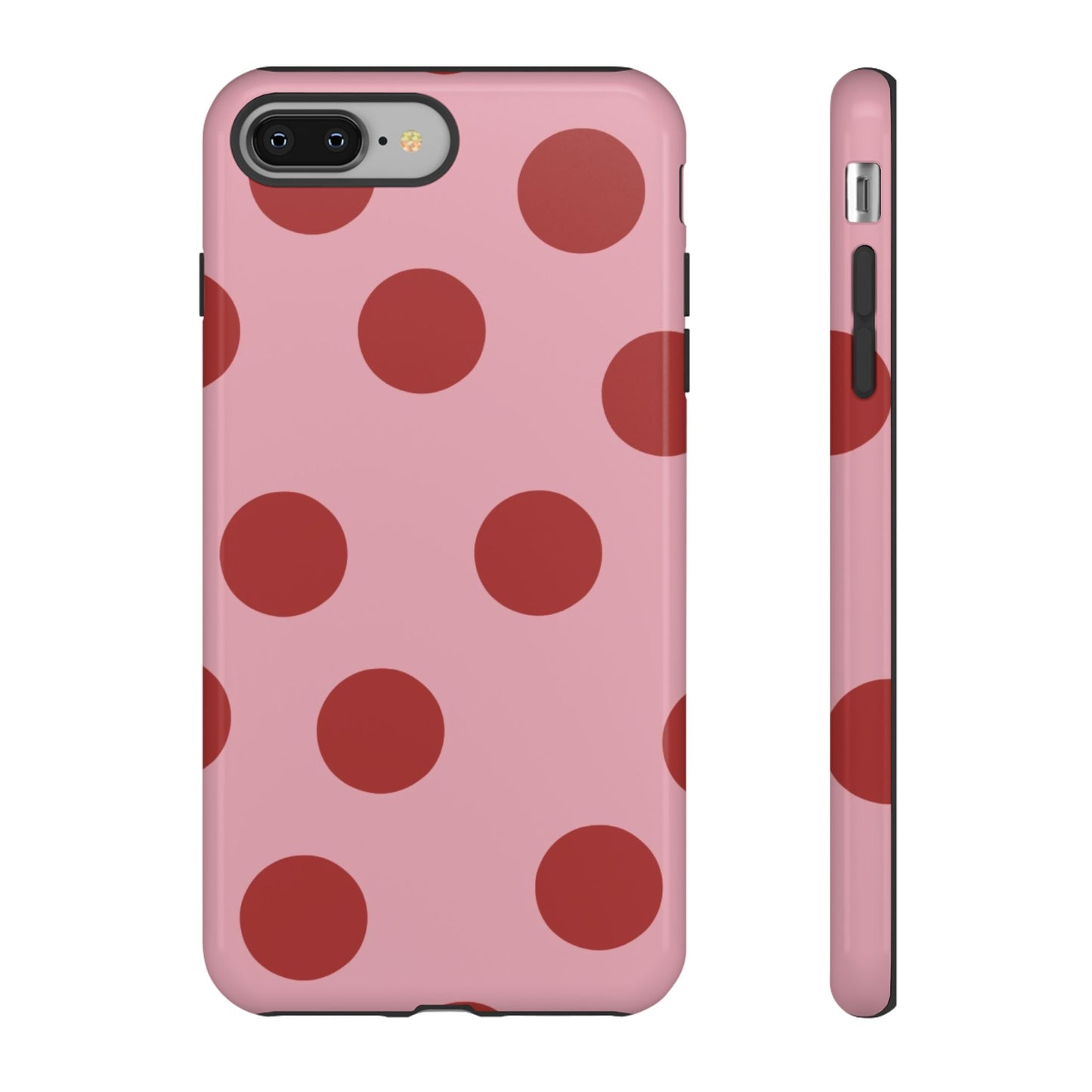 Red & Pink Polka Dot Tough Phone Case
