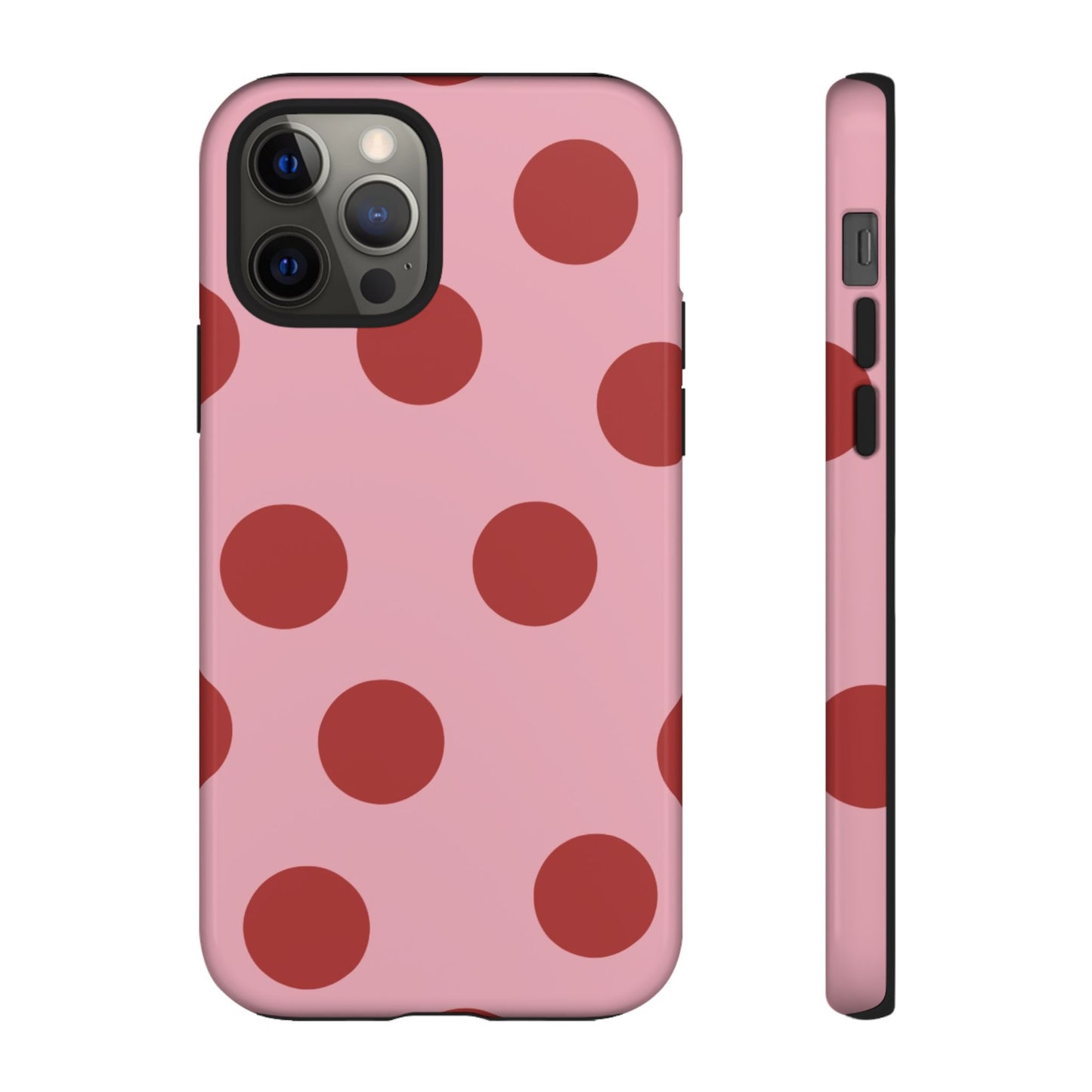 Red & Pink Polka Dot Tough Phone Case