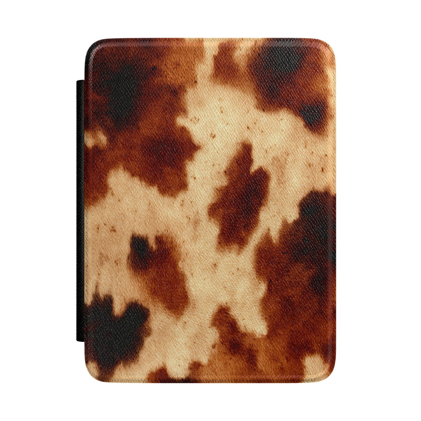 Cowhide Print Kindle Case — Rustic Brown Cow Pattern eReader Cover