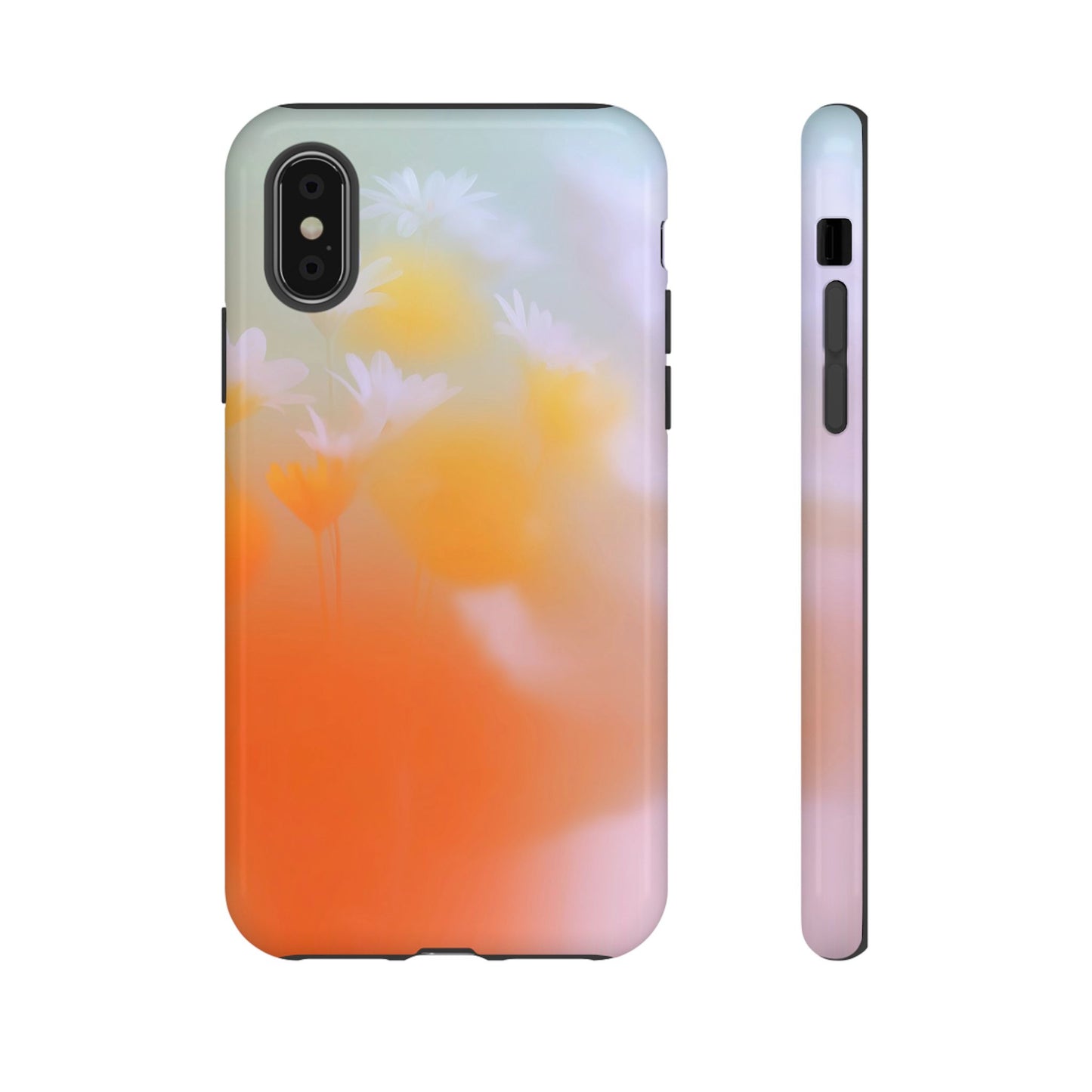 Grainy Blur Flower Phone Case