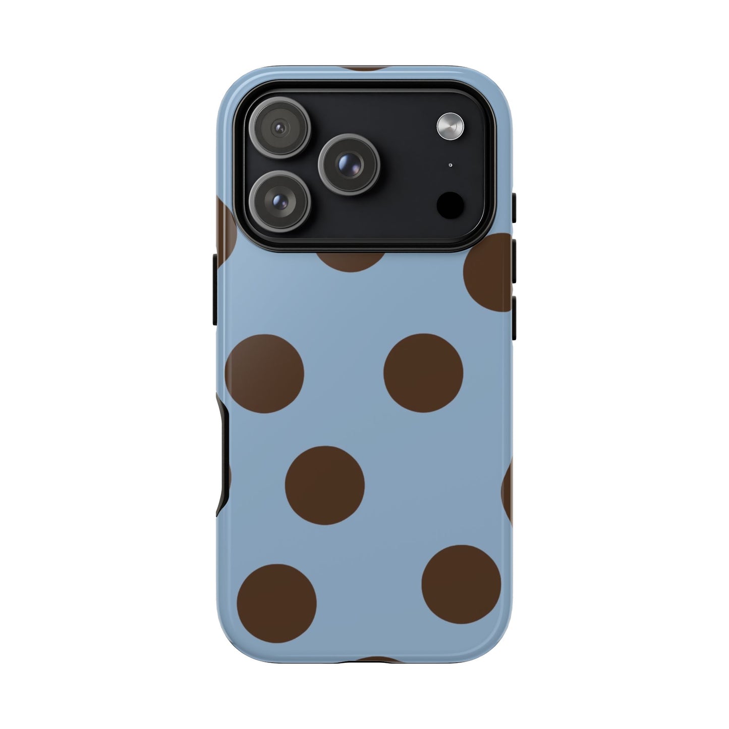 Blue & Brown Polka Dot Tough Phone Case