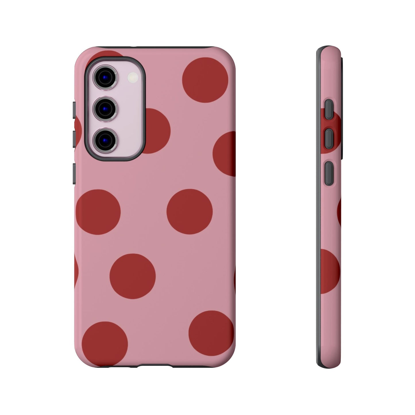 Pink & Red Polka Dot Tough Phone Case