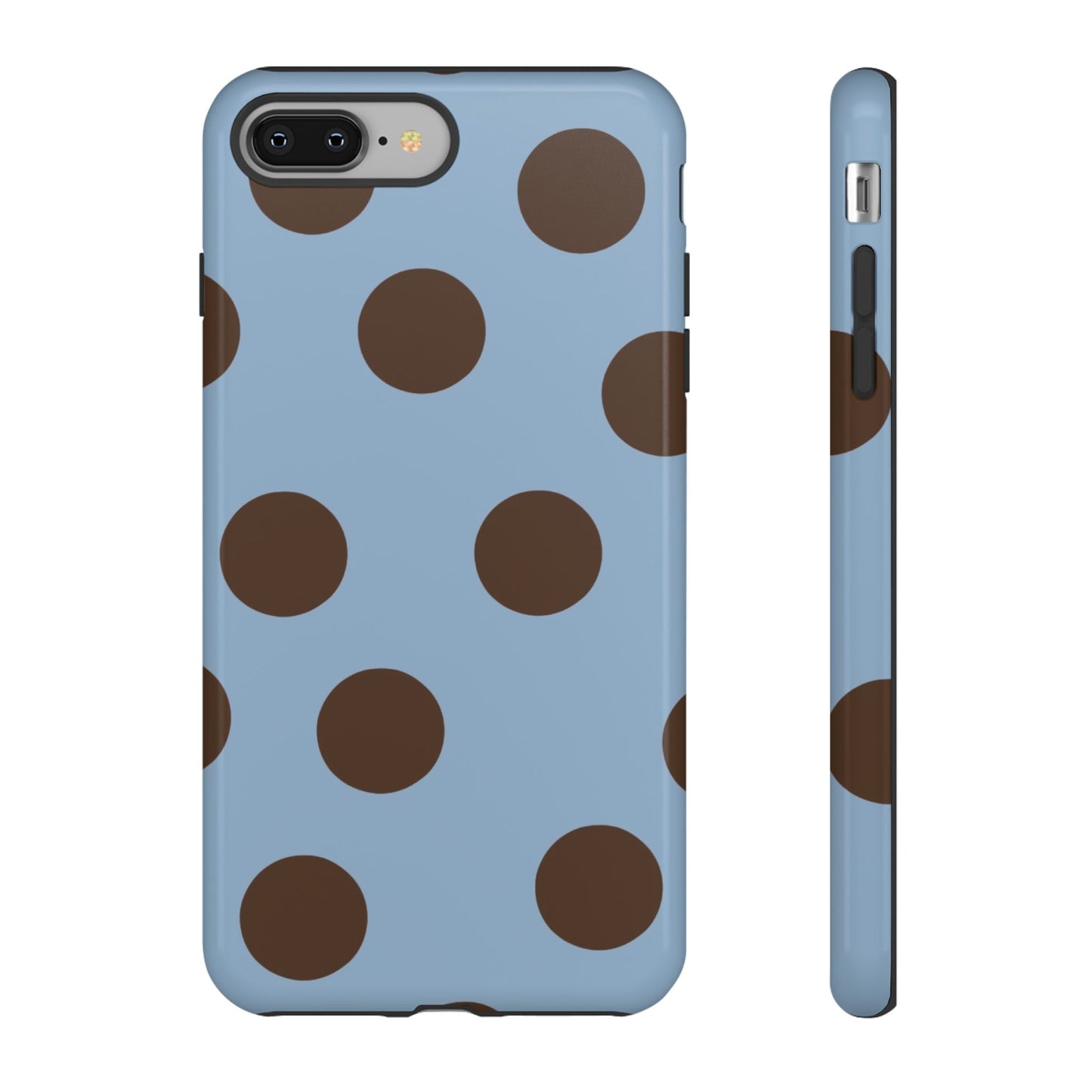 Blue & Brown Polka Dot Tough Phone Case