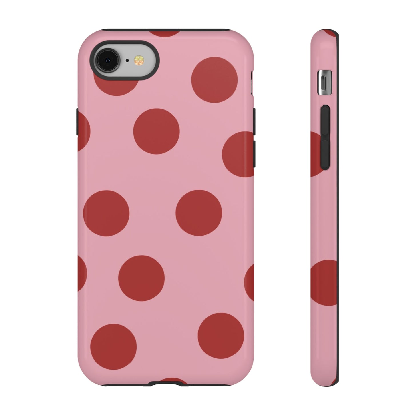 Red & Pink Polka Dot Tough Phone Case