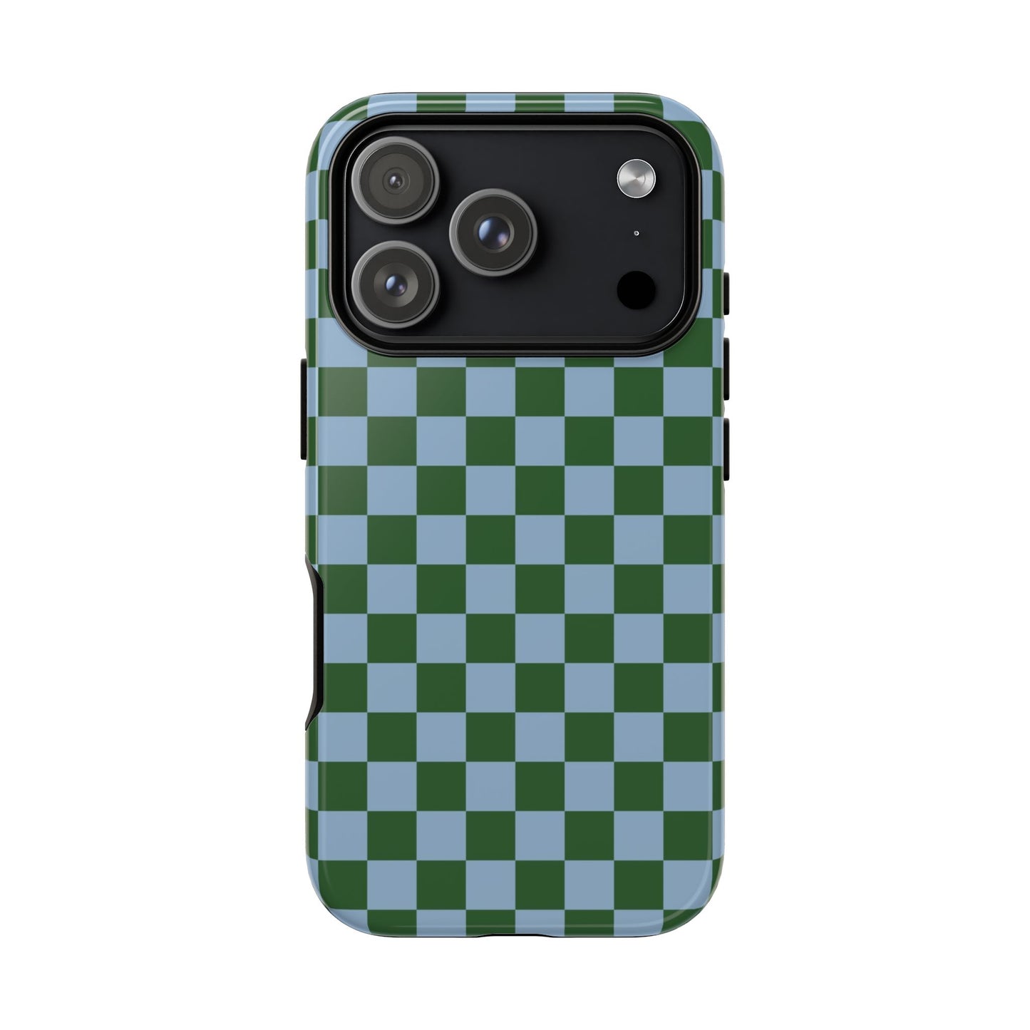 Green & Blue Checkered Phone Case
