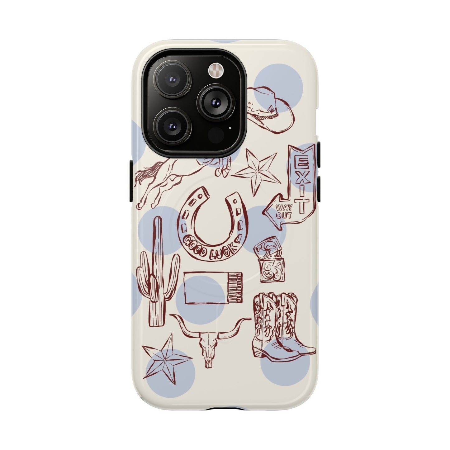 Western Cowboy Phone Case — Tough Magnetic Protective Case