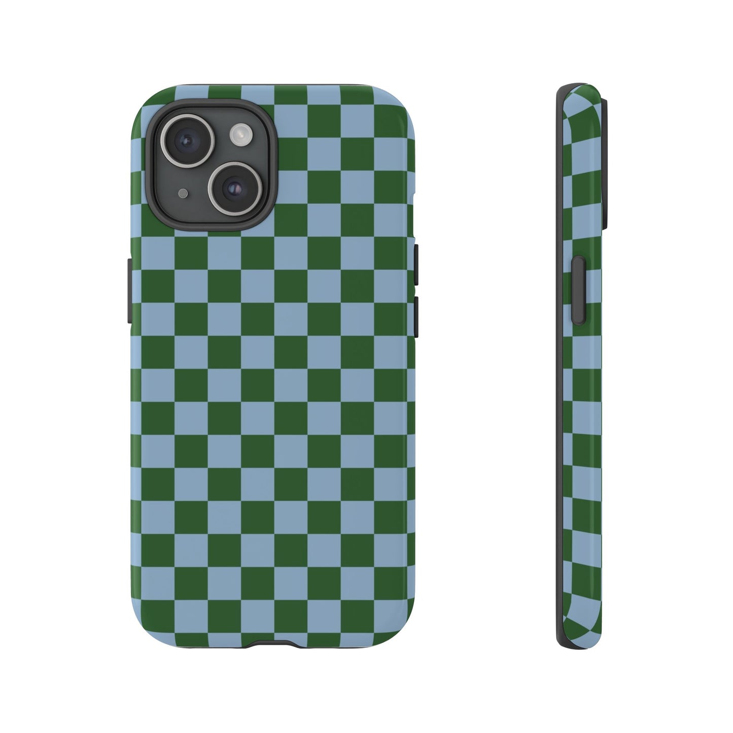 Green & Blue Checkered Phone Case