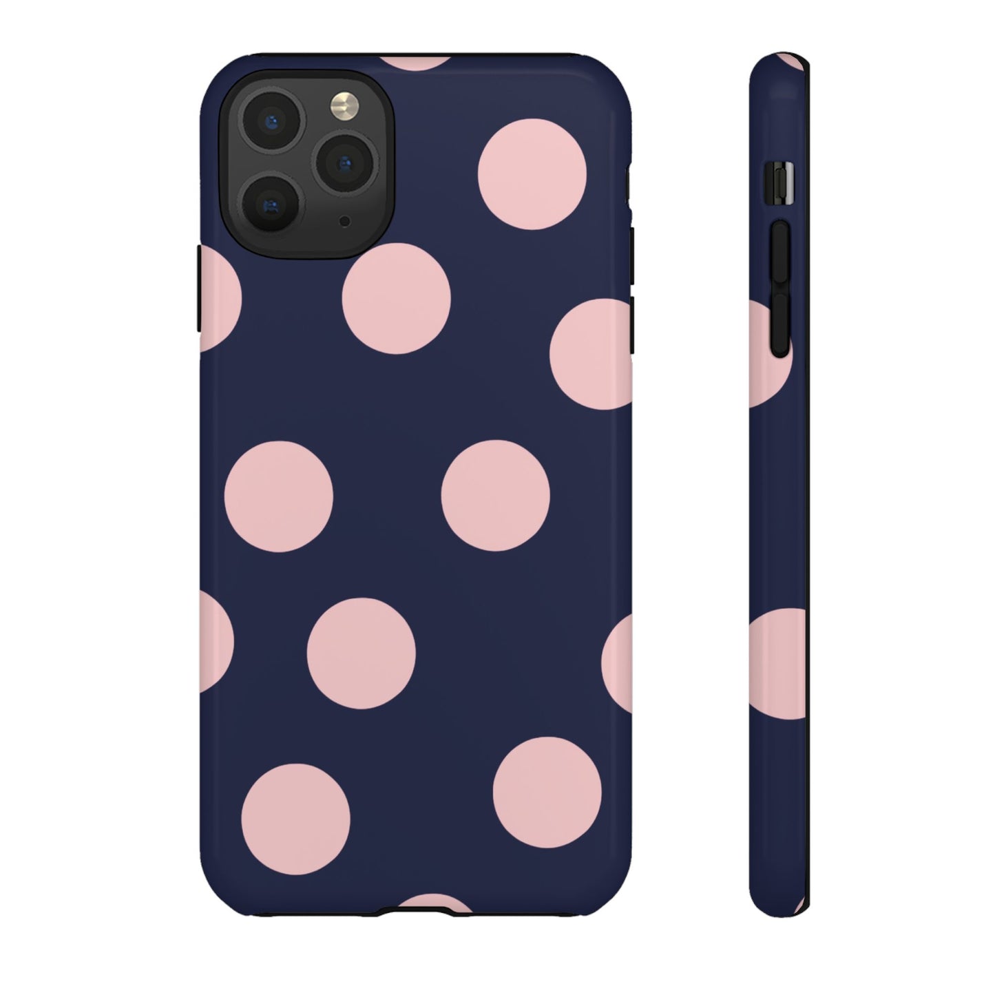 Blue & Pink Polka Dot Tough Phone Case