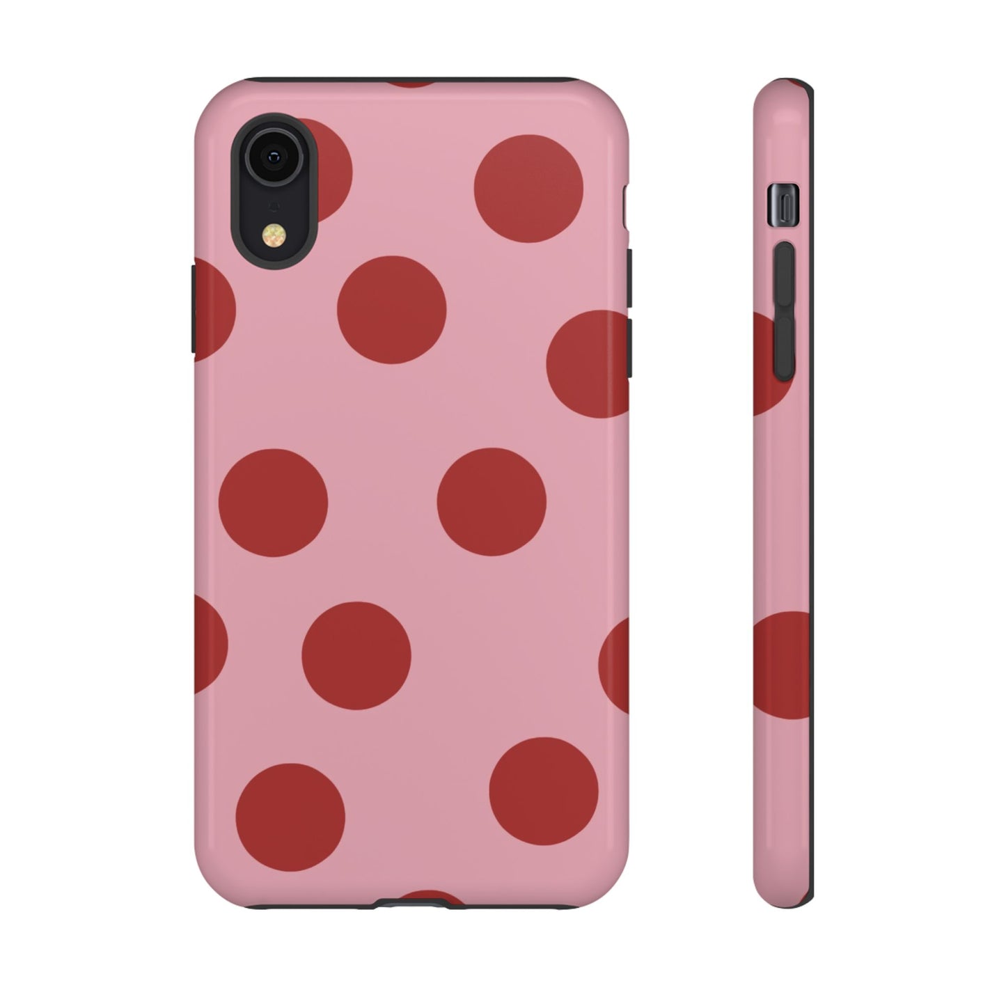 Red & Pink Polka Dot Tough Phone Case