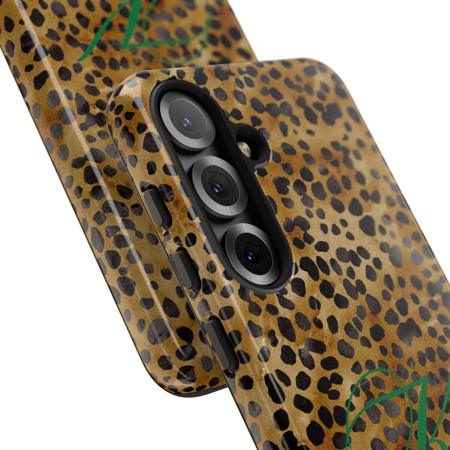 Personalized Initial Leopard Monogram Tough Case