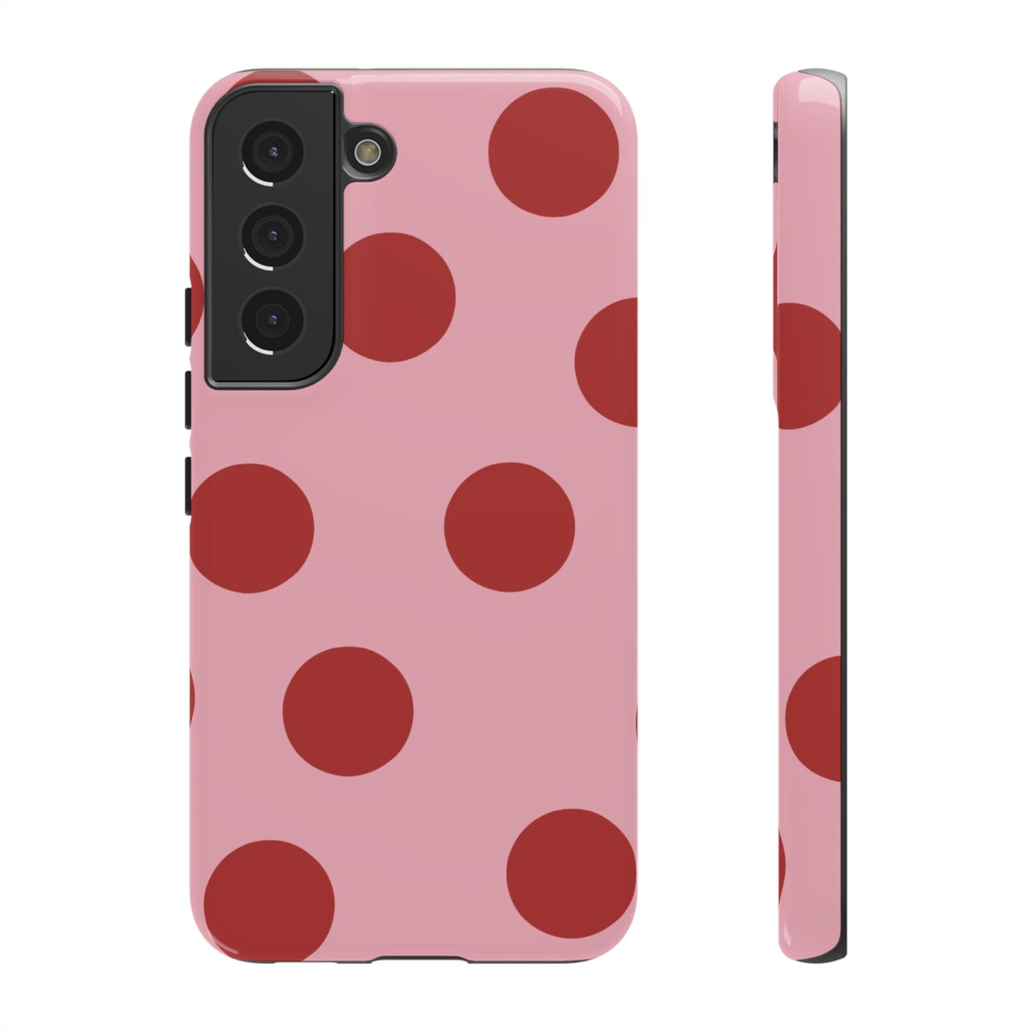 Pink & Red Polka Dot Tough Phone Case