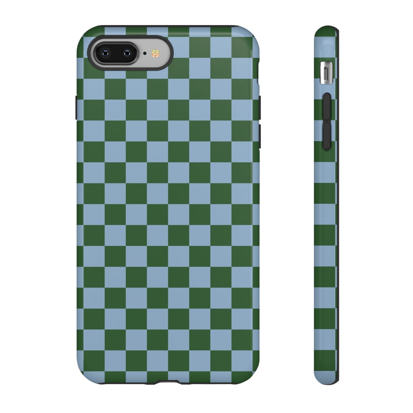 Green & Blue Checkered Phone Case
