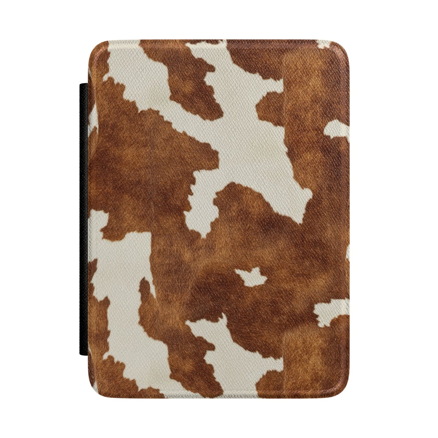 Cowhide Print Kindle Case — Brown Western E-Reader Cover