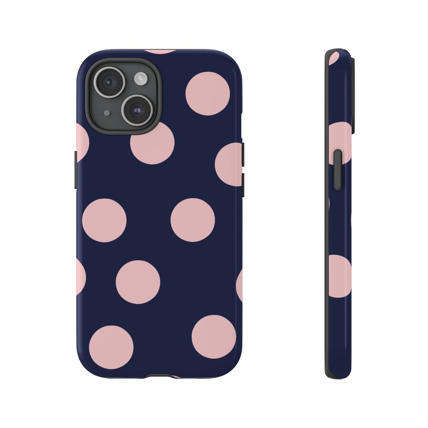 Blue & Pink Polka Dot Tough Phone Case