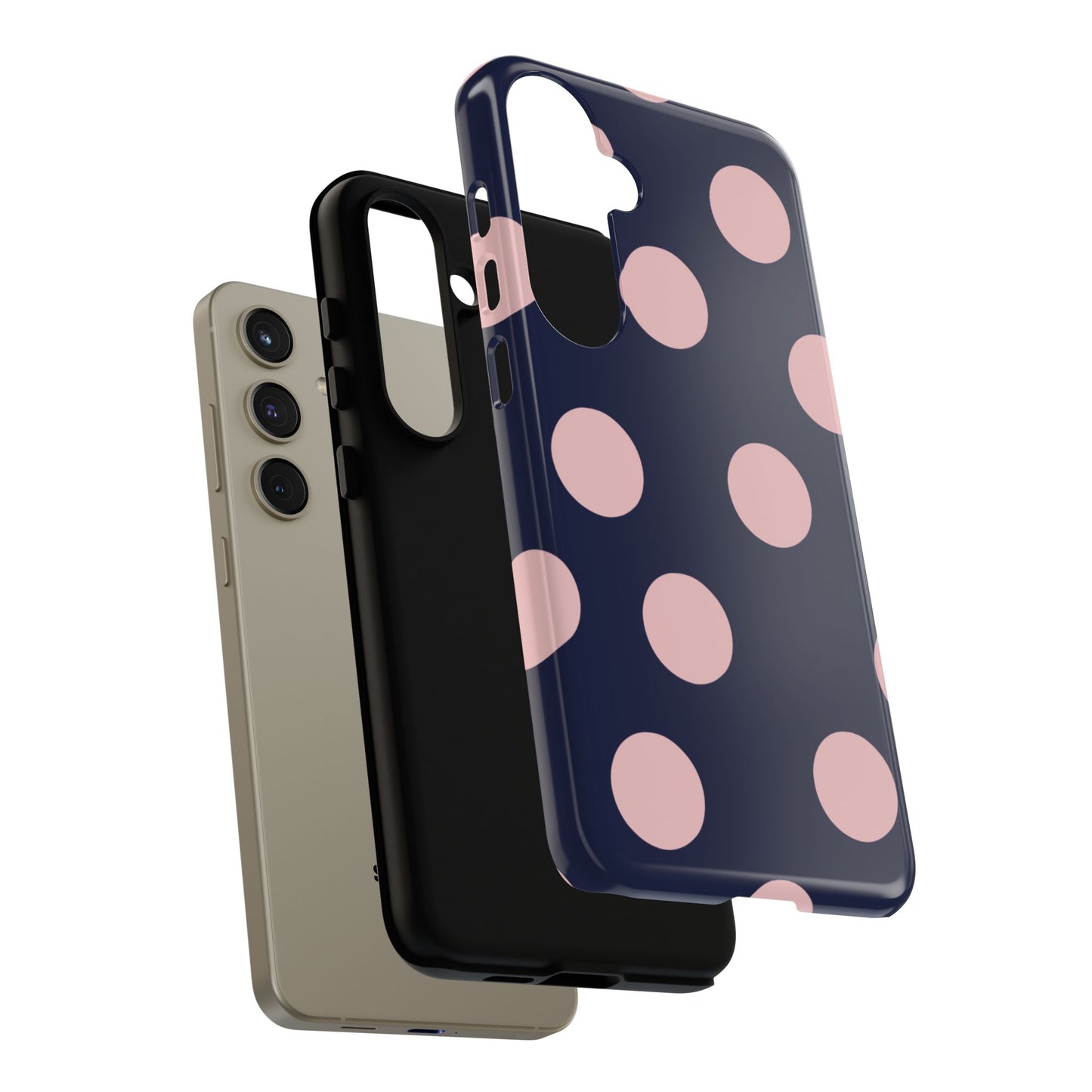 Blue & Pink Polka Dot Phone Case