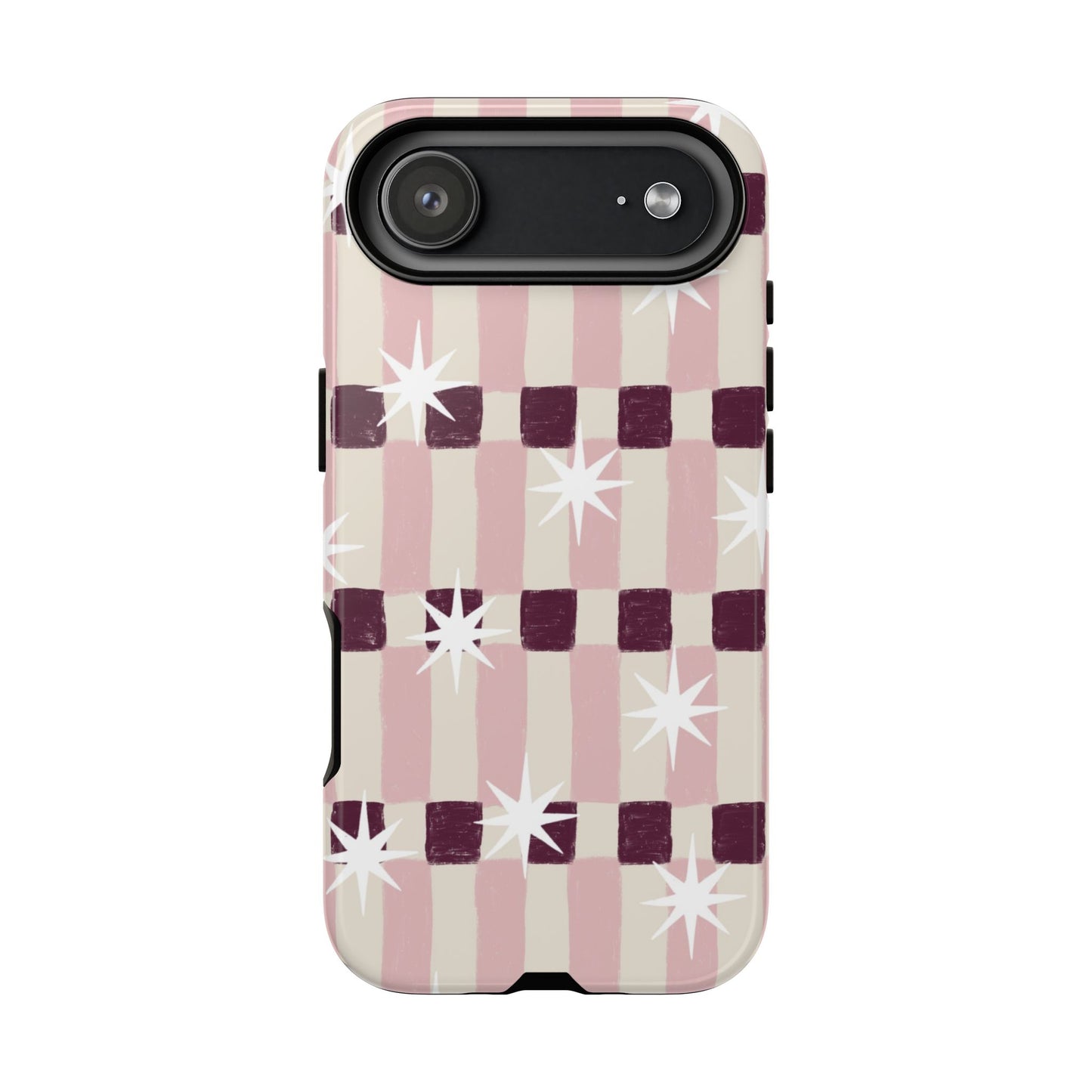 Pink Retro Starburst Tough Phone Case