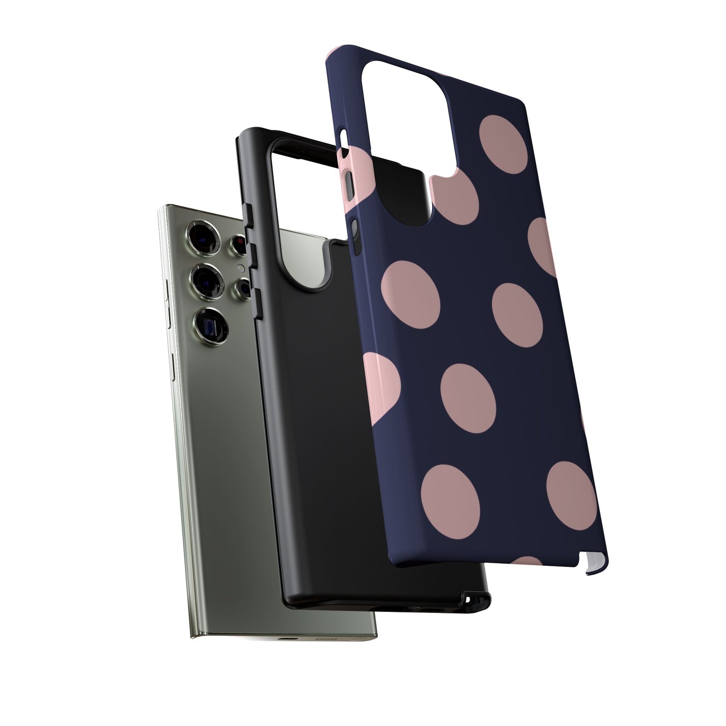 Blue & Pink Polka Dot Phone Case