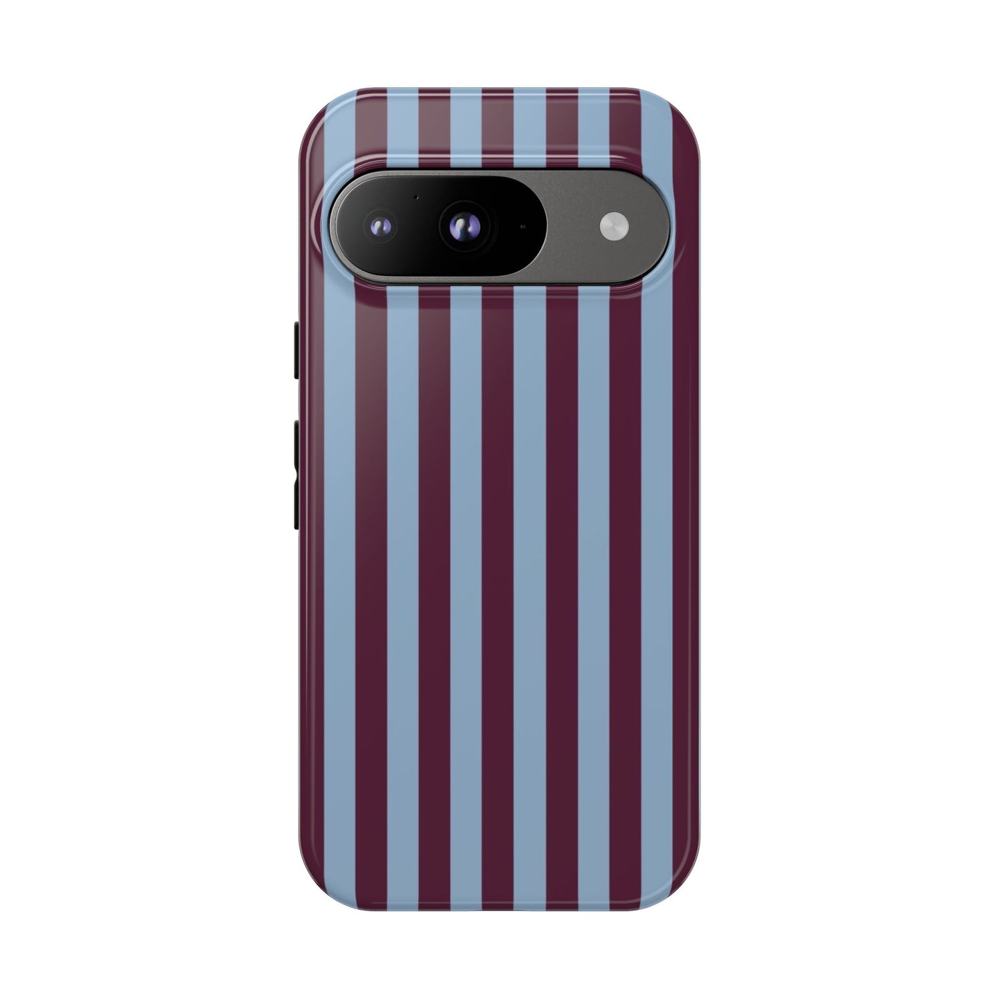 Blue & Maroon Striped Tough Phone Case