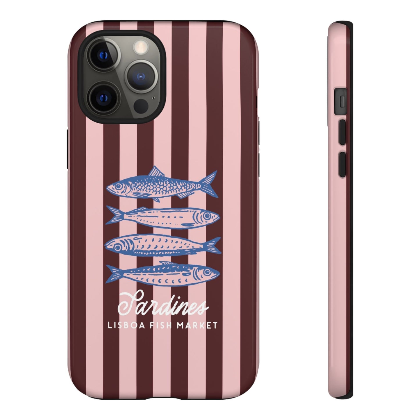 Striped Vintage Sardines Phone Case