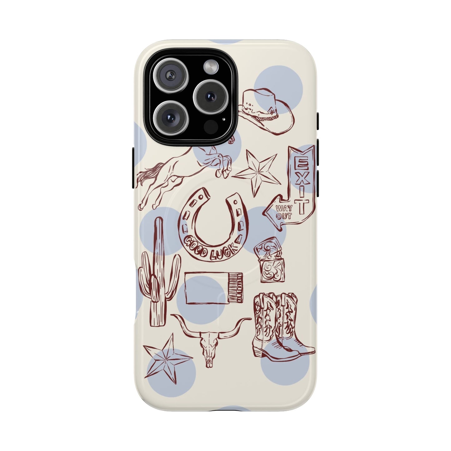 Western Cowboy Phone Case — Tough Magnetic Protective Case