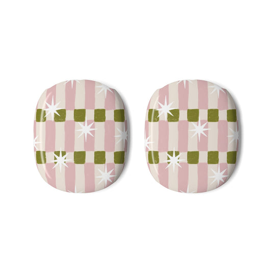 Retro Pink Plaid AirPod Max Covers