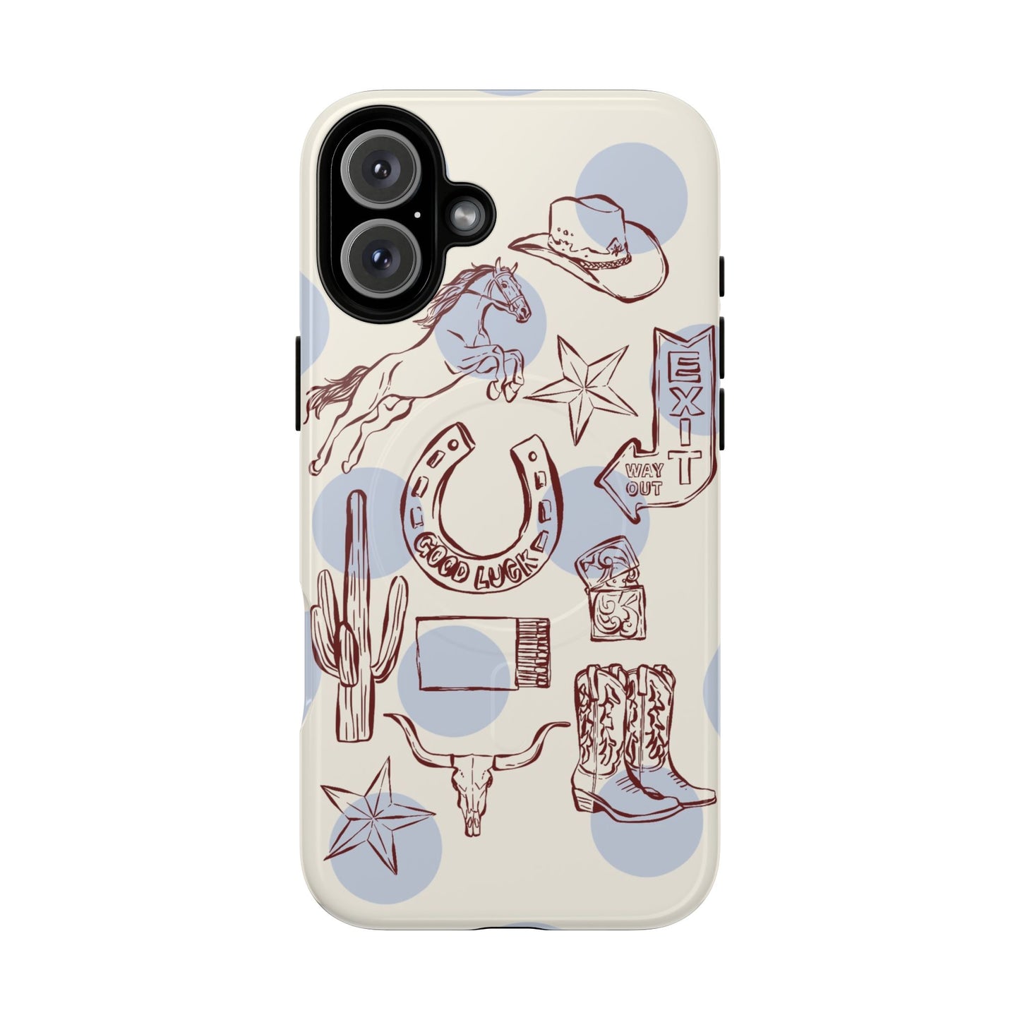 Western Cowboy Phone Case — Tough Magnetic Protective Case