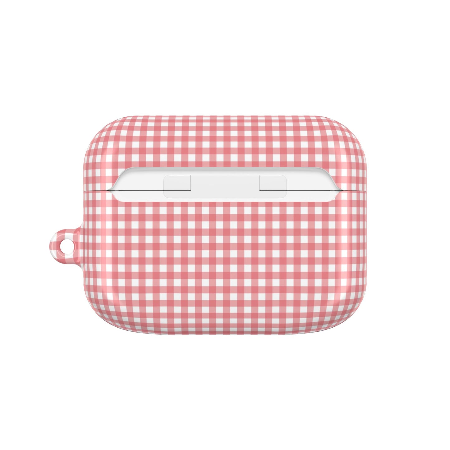 Gingham Pink AirPod Case — Cute Checkered Protective Cover