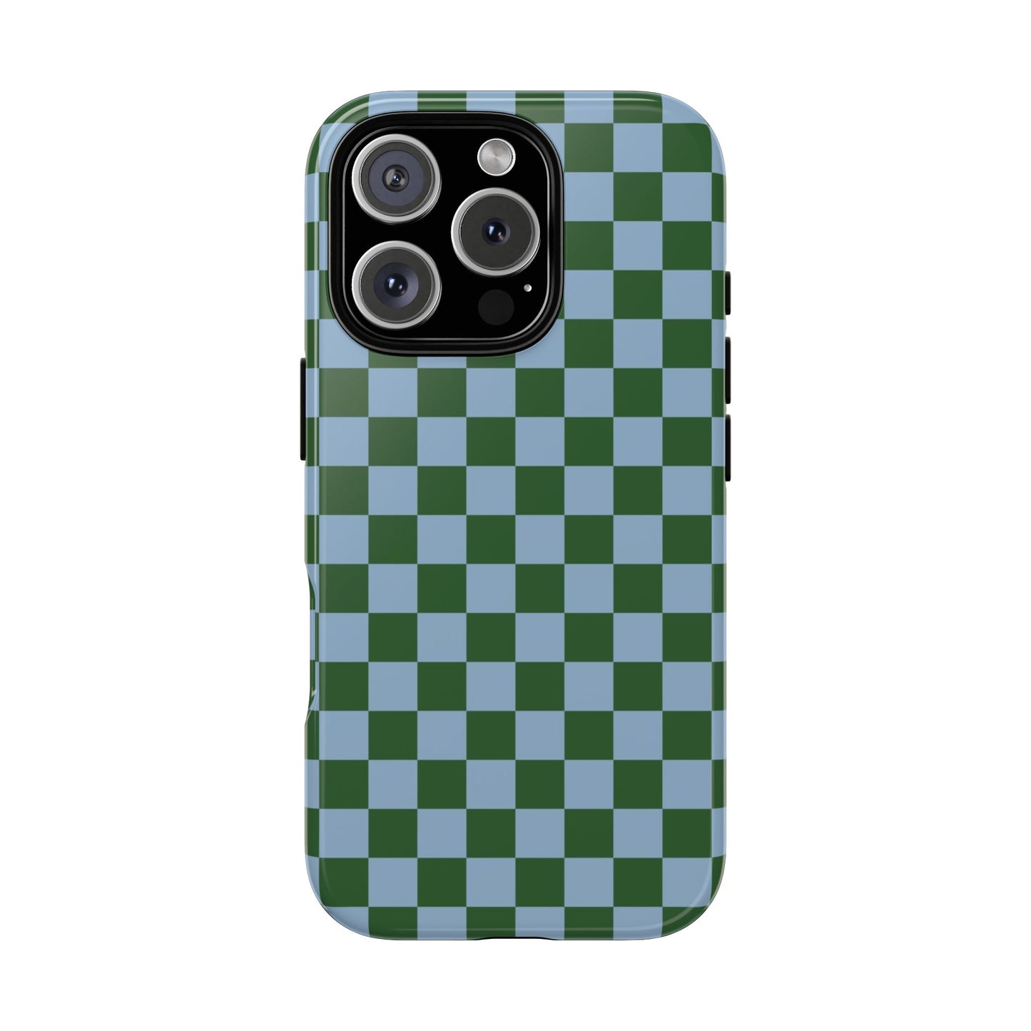 Green & Blue Checkered Phone Case
