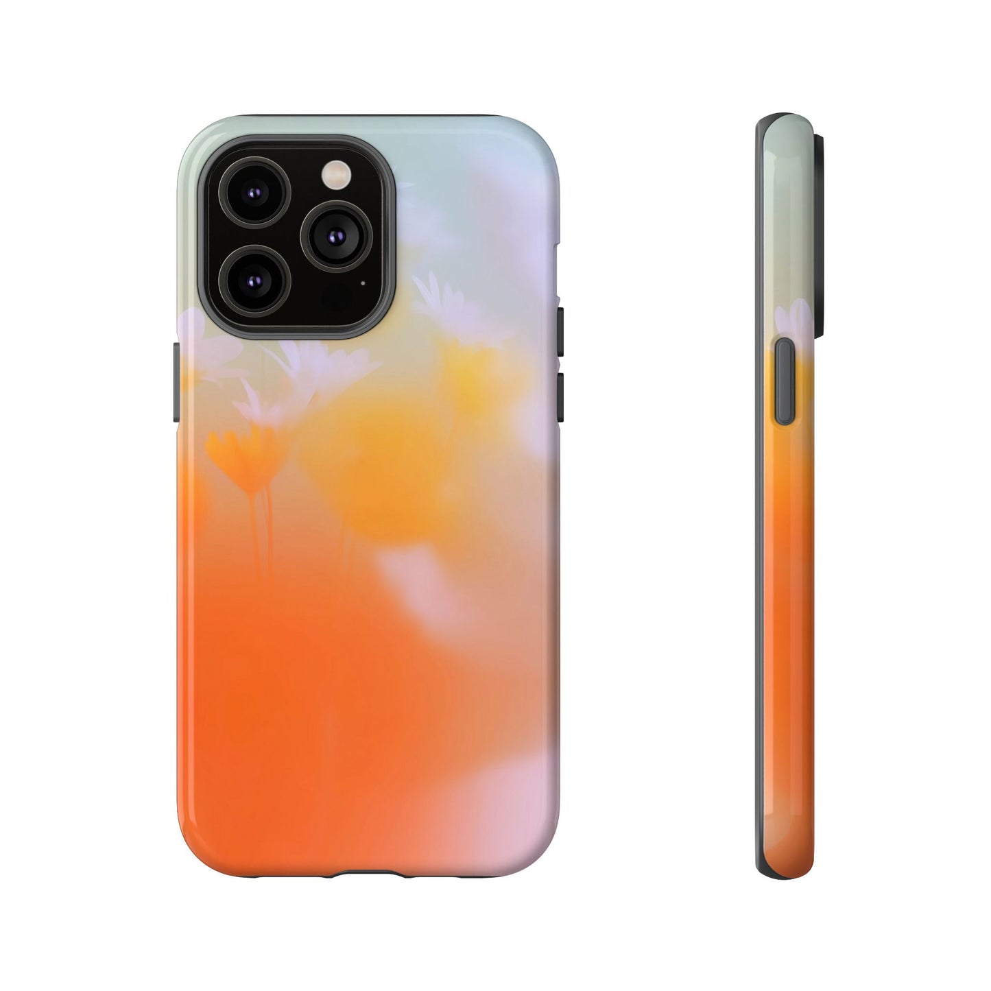 Grainy Blur Flower Phone Case