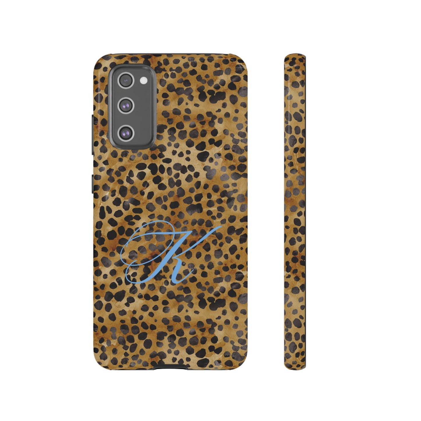 Personalized Initial Leopard Monogram Tough Case